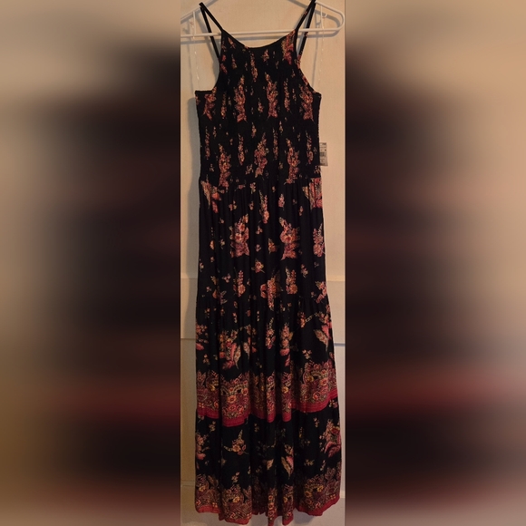 NWT | Angie | Women's Boho Smocked Floral Maxi Dress | Size: M - Picture 7 of 14